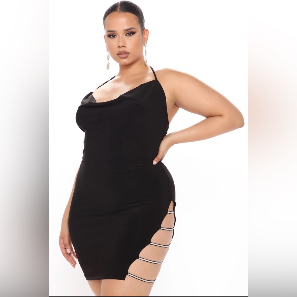 NWT✨ Fashion Nova Cowl Neck Mini Dress XL
